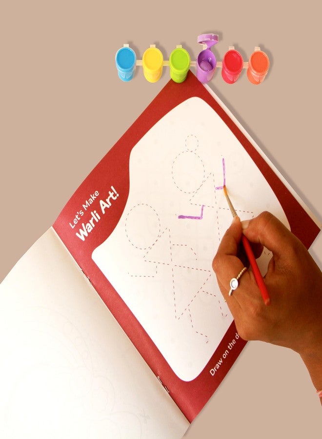 Shumee Indiascape Colouring Activity Book With 6 Colours And Brush | (4+ years) | India Learning Art And Craft Kit For Kids | Develops Creativity And Fine Motor Skills | Birthday Gift For Kids - Image 5