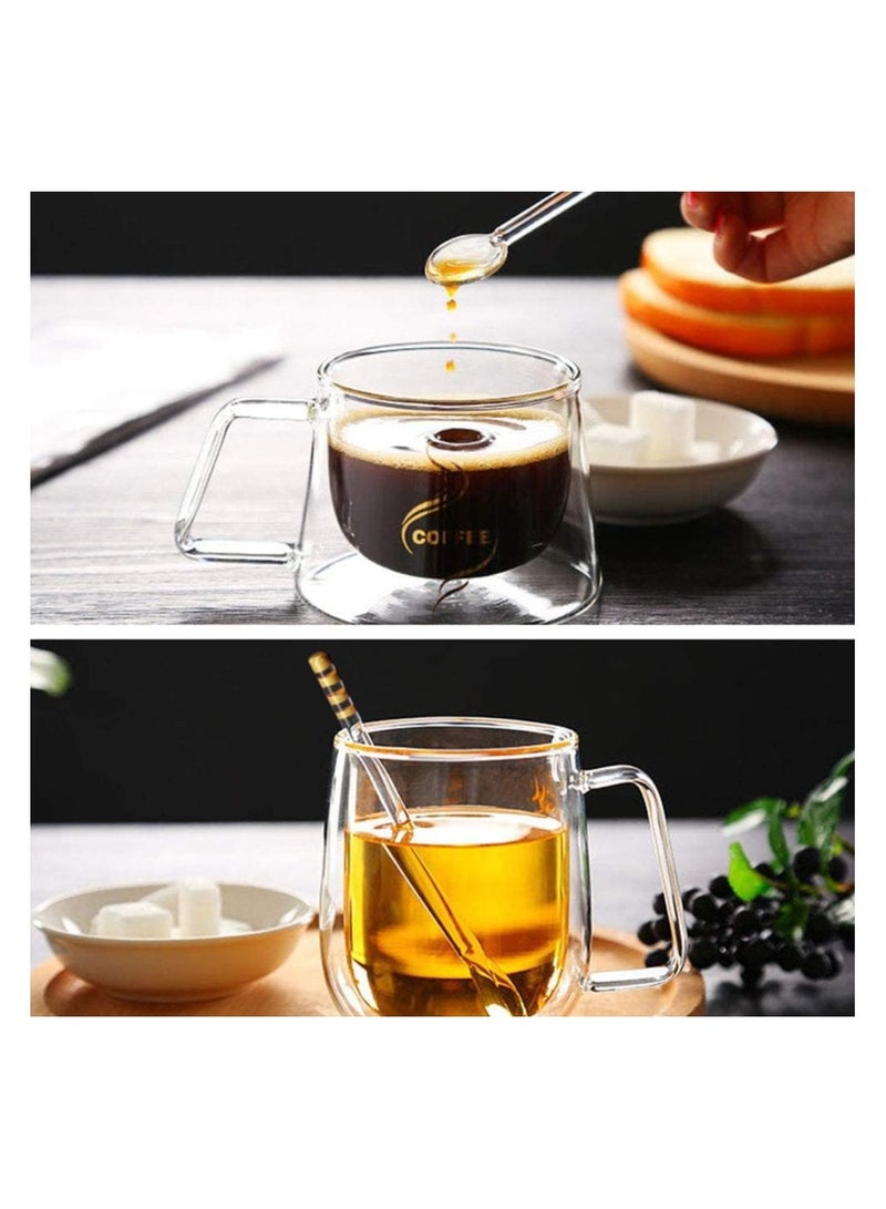 BLACKSTONE UNCAM Estikana Glass Spoons Set of 6, 11cm Borosilicate Glass Teaspoons for Tea, Espresso & Coffee, Clear Drinking Spoon Set - Image 4