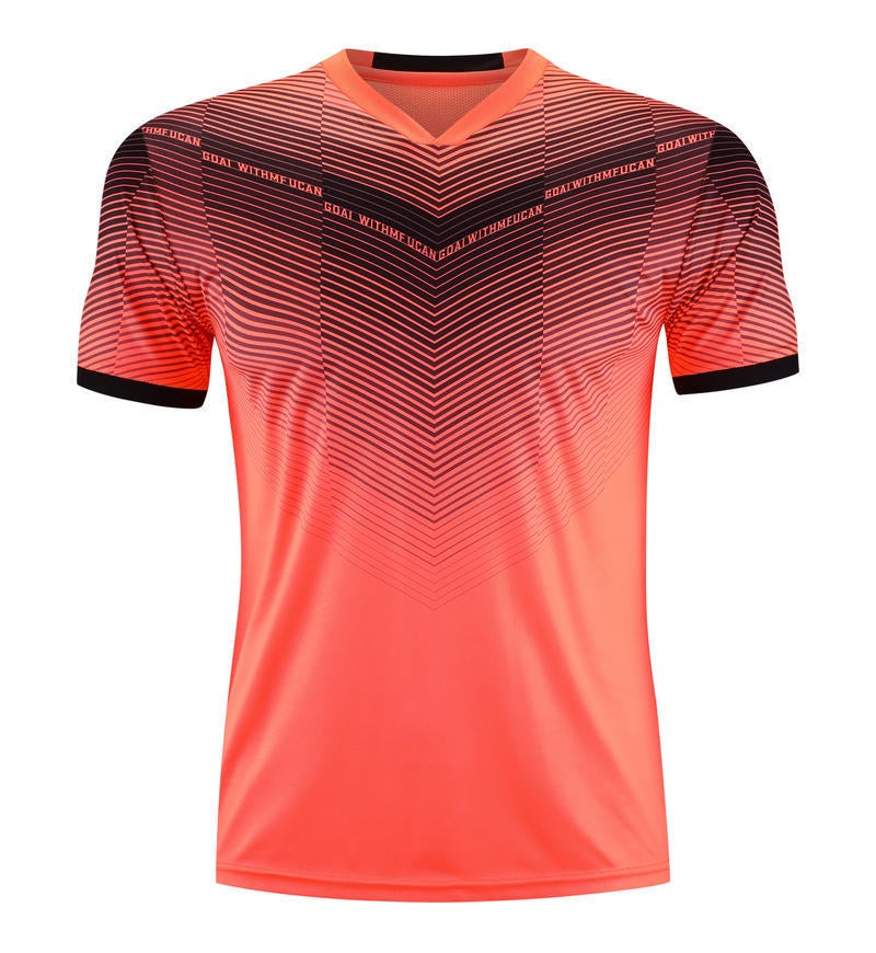 Generic Adults and childrens same style football uniform suit student team competition training pair uniform student jersey leisure sportswear Orange single clothes 