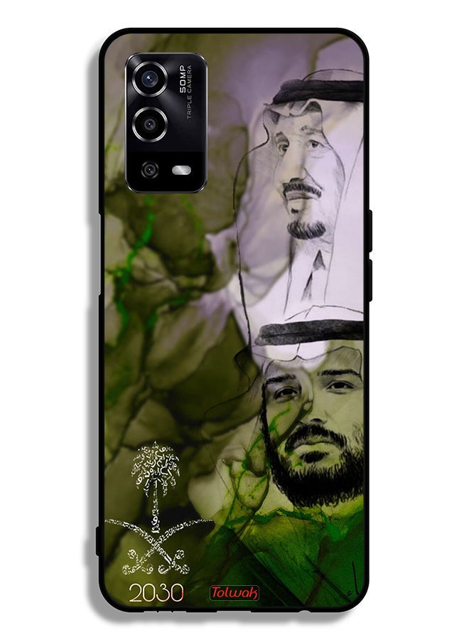 Tolwak Oppo A55 4G Protective Case Cover King Salman And Crown Prince Muhammad Art Poster - Image 2