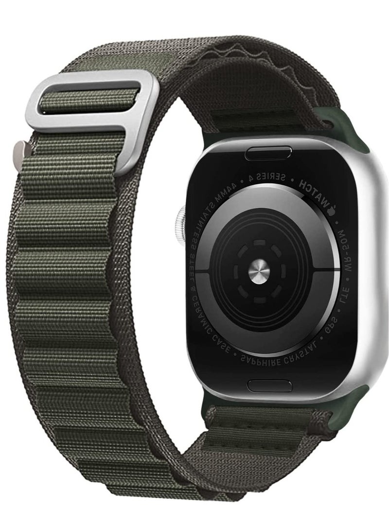 ELTRAZONE - for Apple Watch Band Ultra Strap 42mm 44mm 45mm 49mm Alpine Loop Nylon Replacement Bands with Adjustable Sport Titanium G-hook Braided Straps for iWatch Ultra Series 8 7 SE 6 5 4 3 2 1 - Image 1