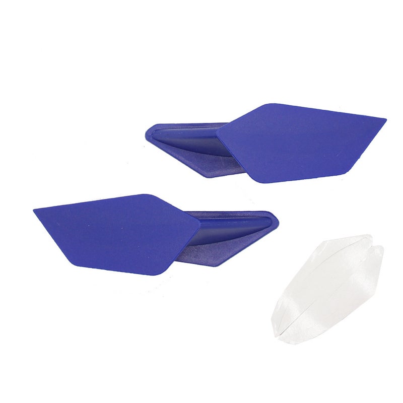 2pcs Motorcycle Winglets Kits Aerodynamic Wing Spoiler Universal Modification Accessories - Image 1