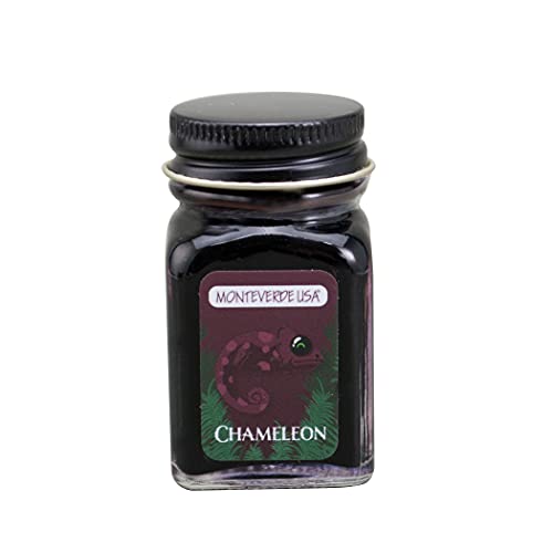 Monteverde USA Jungle Collection Chameleon Ink – 30ml Bottle, Burgundy Fountain Pen Ink, Premium Quality - Image 4