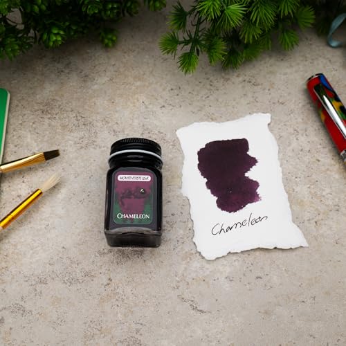 Monteverde USA Jungle Collection Chameleon Ink – 30ml Bottle, Burgundy Fountain Pen Ink, Premium Quality - Image 5
