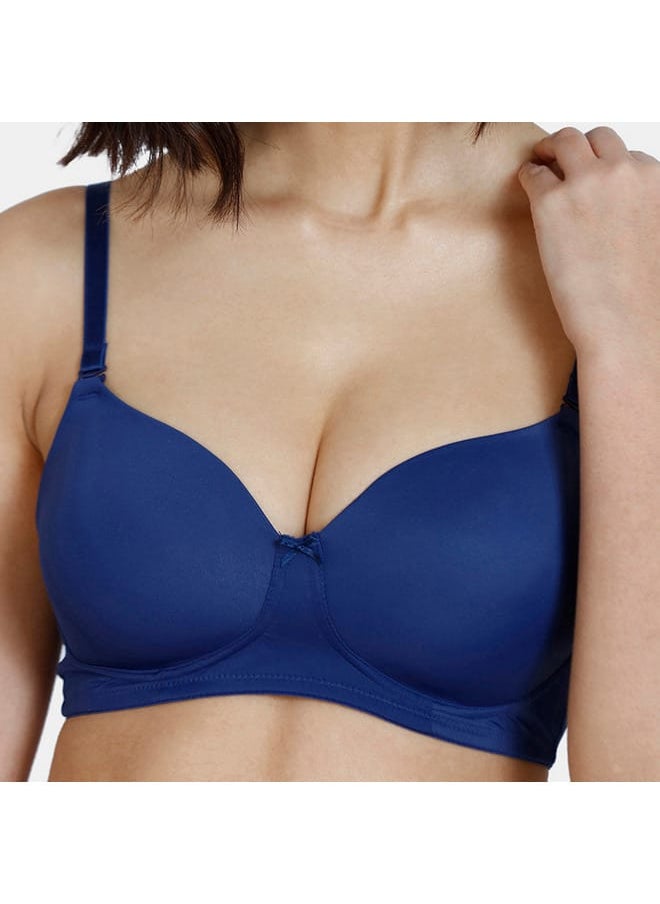 zivame Zivame Solid Padded T-shirt Bra with Hook and Eye Closure  - Image 4