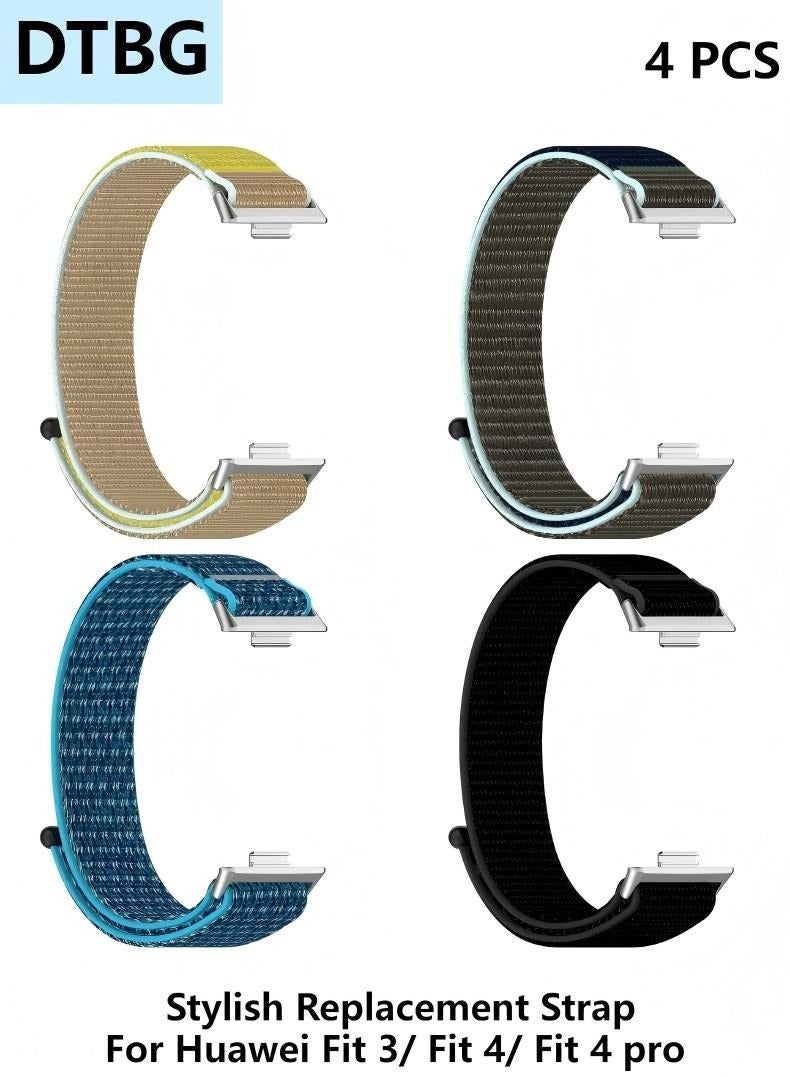 DTBG Nylon Woven Watch Straps, Suitable For Huawei Fit 3/ Fit 4/ Fit 4 pro , Waterproof, Breathable and Adjustable Sports Watch Straps - Image 1