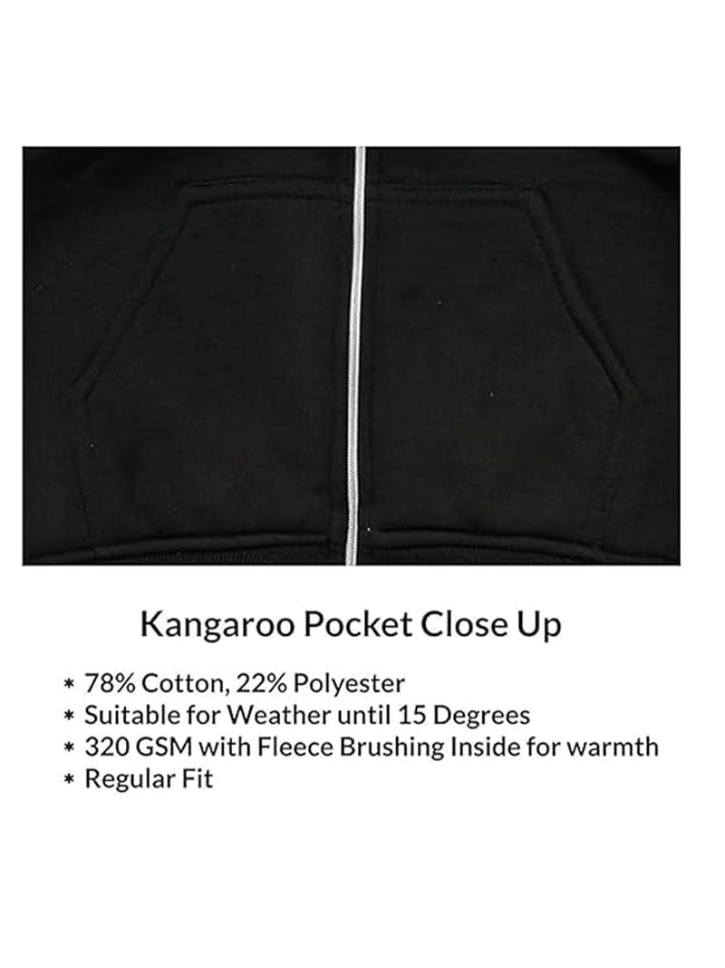 fanideaz Mens Cotton Solid Hooded Regular Sweatshirt_BR_XL_Brown - Image 4