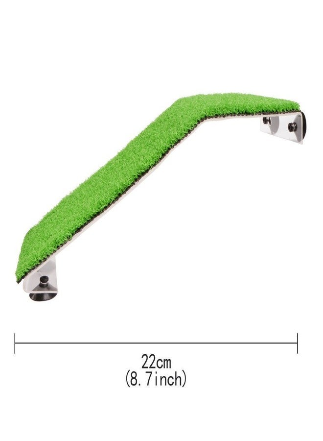 Saim Turtle Basking Platform Acrylic Reptile Ramp with Fake Grass Resting Terrace for Aquatic Turtles, Frogs, Newts, Salamanders and Axolotls - Small - Image 3