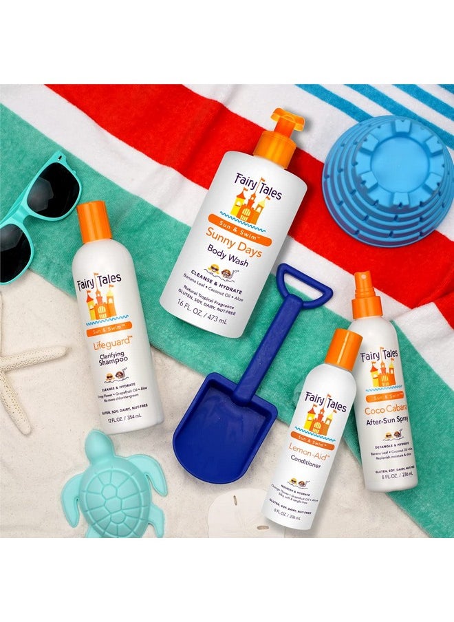Fairy Tales - Airy Tales Sunny Days Chlorine Removal Body Wash For All Age Swimmers After Swim Chlorine Salt And Sunscreen Removal No Harsh Chemicals Or Toxins Easy To Use Pump 16Oz - Image 1