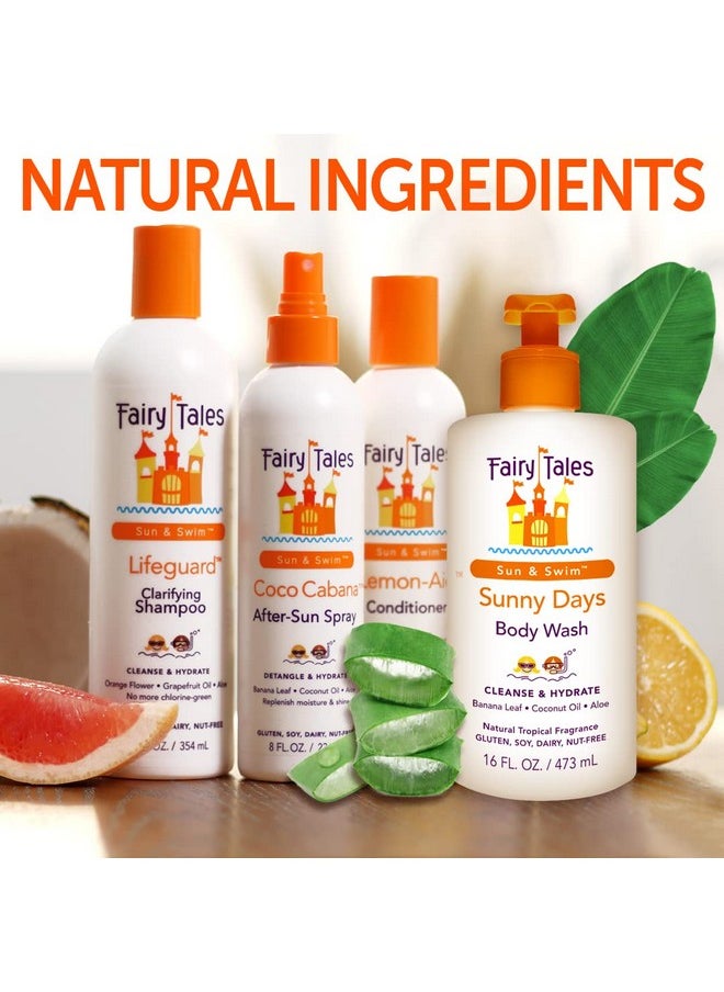 Fairy Tales - Airy Tales Sunny Days Chlorine Removal Body Wash For All Age Swimmers After Swim Chlorine Salt And Sunscreen Removal No Harsh Chemicals Or Toxins Easy To Use Pump 16Oz - Image 1
