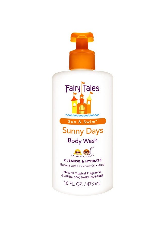 Fairy Tales - Airy Tales Sunny Days Chlorine Removal Body Wash For All Age Swimmers After Swim Chlorine Salt And Sunscreen Removal No Harsh Chemicals Or Toxins Easy To Use Pump 16Oz - Image 1