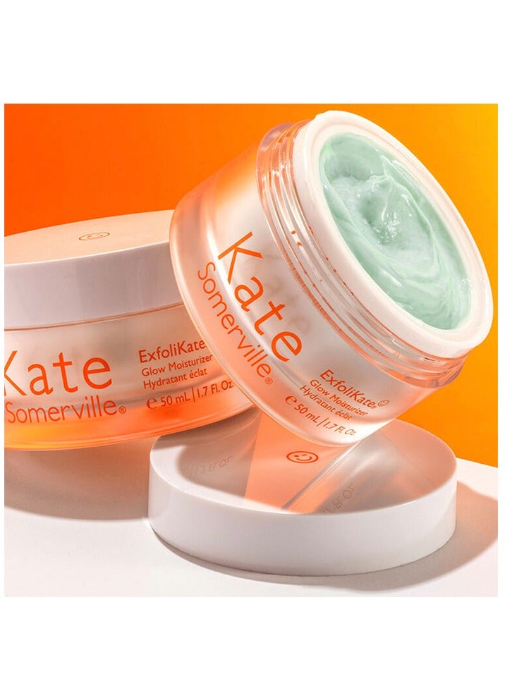 Kate Somerville ExfoliKate Glow Moisturizer Daily Facial Cream 2-in-1 Exfoliating Face Cream 1.7oz 50ml - Image 5