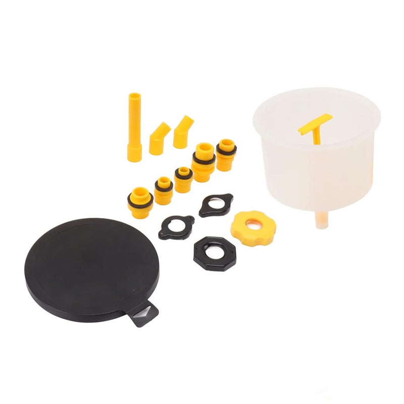 15Pcs Radiator Coolant Filling Funnel Kit, Spill Proof Universal Cooling System Fill Kit with Rotary Switch and Reinforced Threads for Hard to Reach Radiator Caps - Image 2