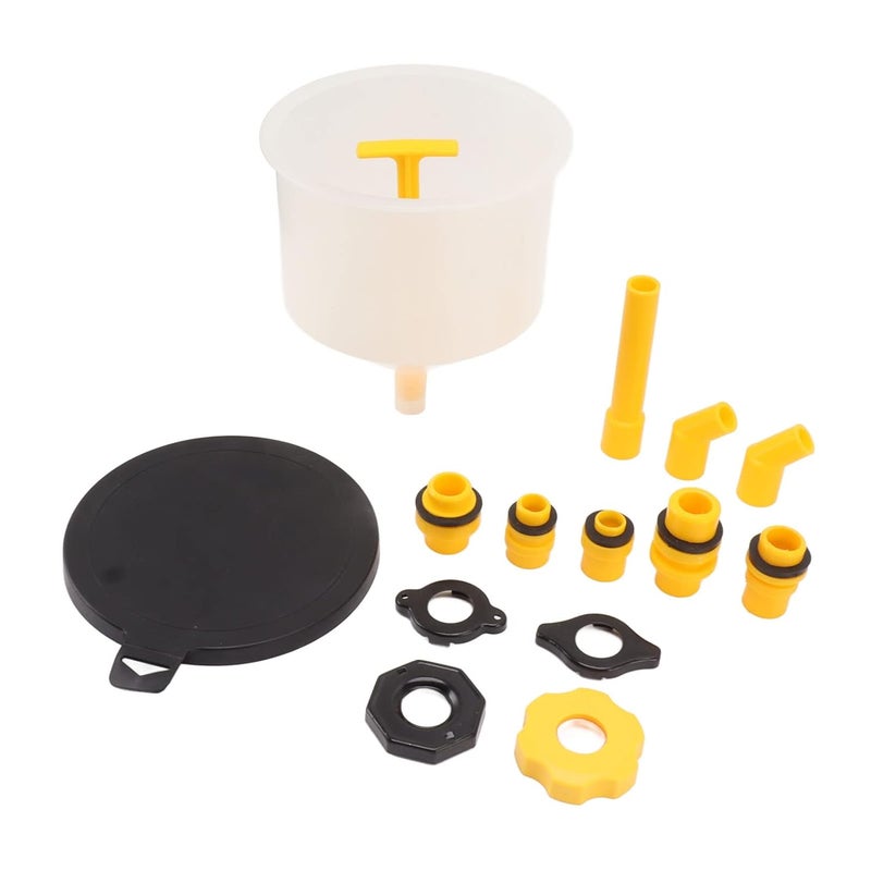 15Pcs Radiator Coolant Filling Funnel Kit, Spill Proof Universal Cooling System Fill Kit with Rotary Switch and Reinforced Threads for Hard to Reach Radiator Caps - Image 5