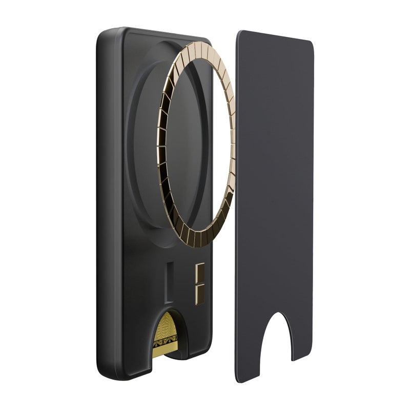 Casely MagWallet | Black | Slim Wallet Card Holder | Compatible with MagSafe | Soft-Touch Hard Silicone | Holds Up to 3 Cards - Image 5