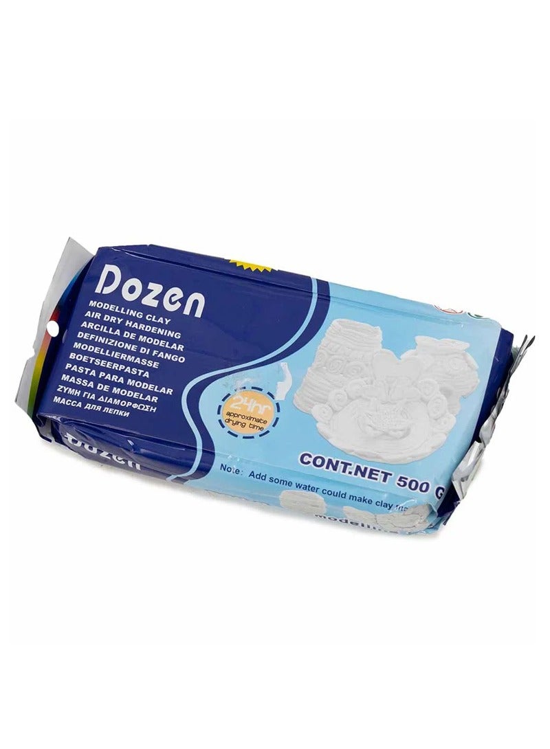 Dozen Air Dry Hardening Modelling White clay of 500gms for Creative Playing
