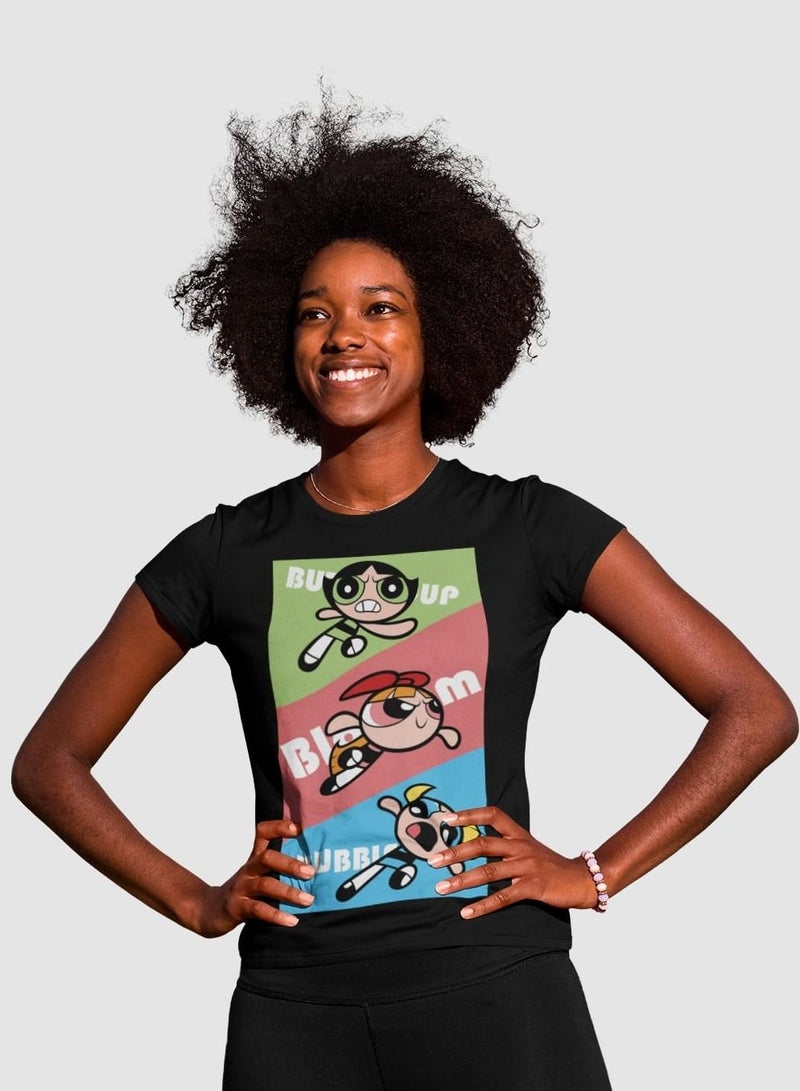MERCH Powerpuff Girls Trio Personality Print Women's T-Shirt - Image 1