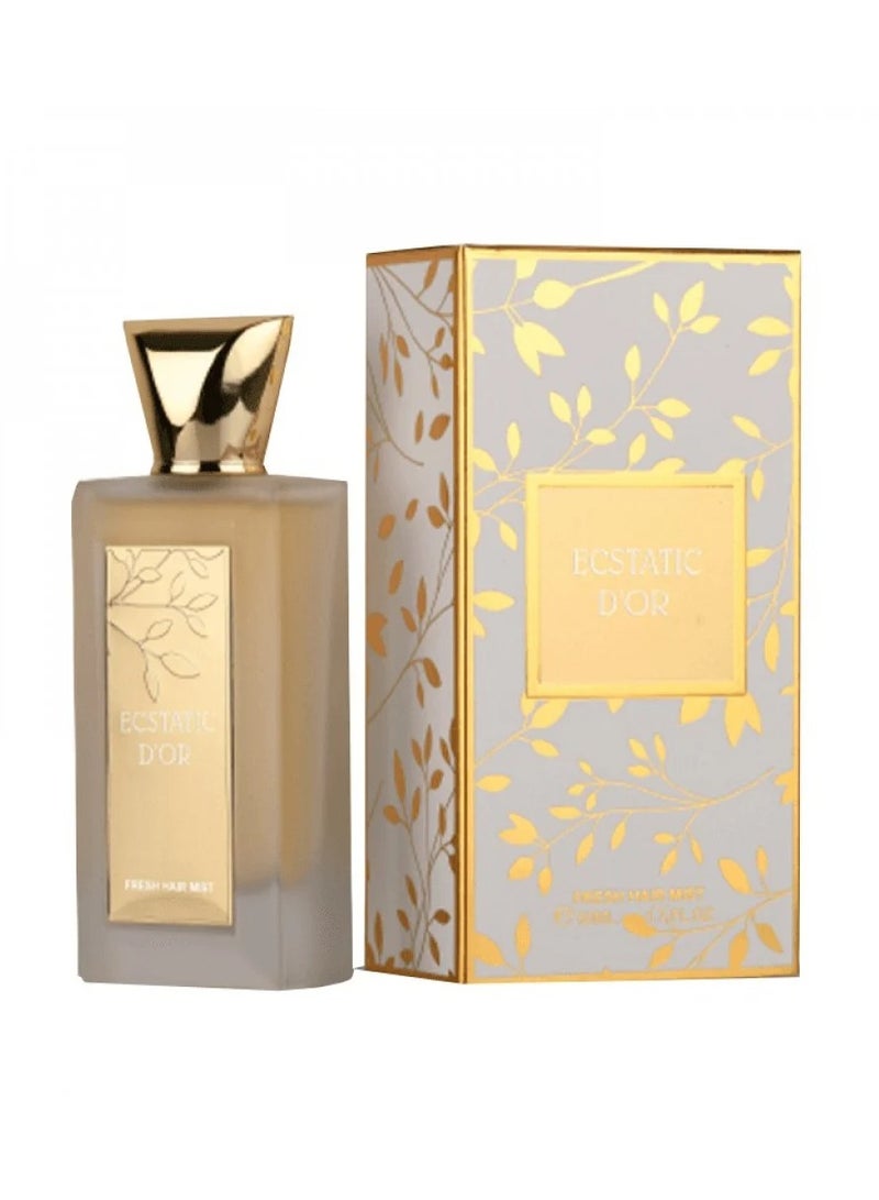 ECSTATIC D'OR Fresh Hair Mist for Women – 50ml – Luxurious Blend of Amber, Patchouli, Musk & Jasmine - Image 1