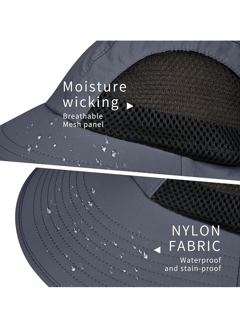 Goolsky Sun Hat for Men Women with Neck Flap,UPF 50+ UV Protective Hiking Fishing Hats,Wide Brim Sun Hat for Women&Men - Image 4