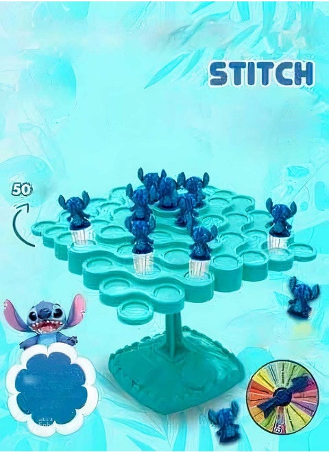 Stitch Figure Balance Tree Game, Interactive Enhance Coordination Early Educational Intelligent Balance Tree Game for Daily Life (50 Stitch Figure)