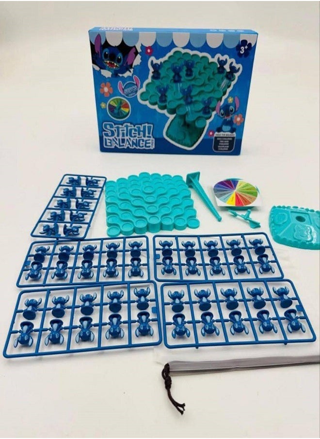 Stitch Figure Balance Tree Game, Interactive Enhance Coordination Early Educational Intelligent Balance Tree Game for Daily Life (50 Stitch Figure)