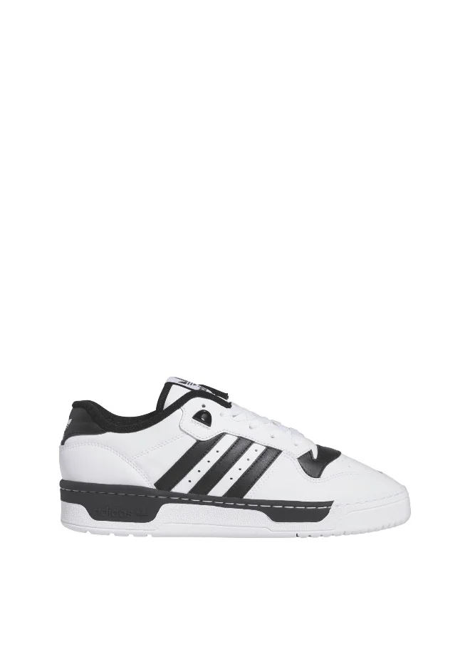 Adidas Adidas Rivalry Low White Basketball Shoes For Men 3