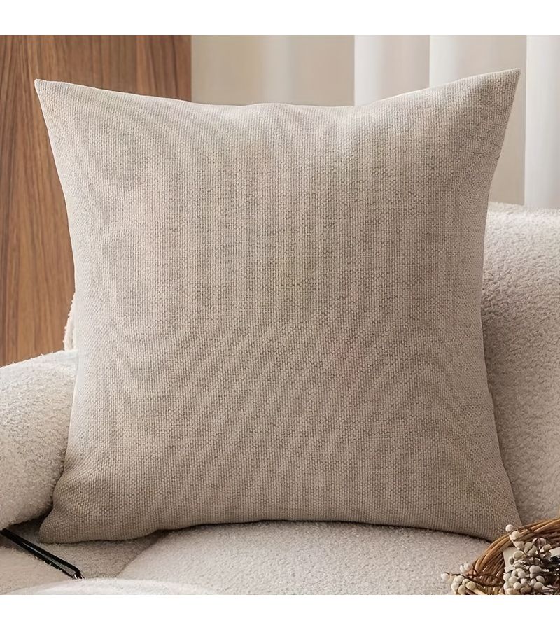 French Vintage Oat Milk Pillowcase Soft Breathable Black Edge for Sofa - Image 5