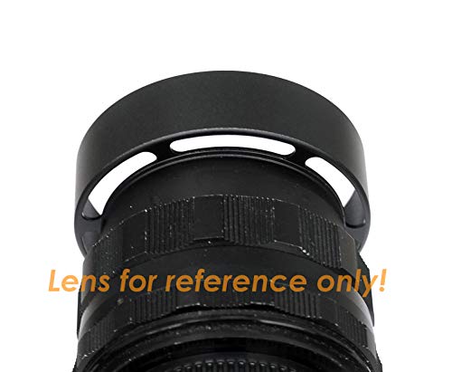 Fotasy Metal 43mm Vented Lens Hood, 43mm Metal Hood, 43mm Lens Hood for Fuji Leica Leitz Panasonic Olympus Panasonic Sony Lens, 43mm Screw-in Lens Hood - Image 4