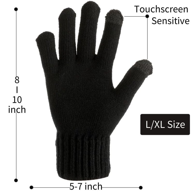 Eskood Electric USB Heated Gloves for Men Women 5V Thermal Mittens with Touchscreen Black Cold Weather Gloves Offering Warmth in Winter Ideal for Laptop Typing - Image 5
