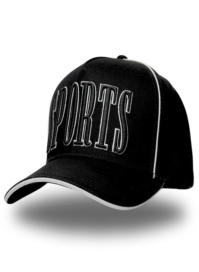 Citrusy Boutique Vintage Trucker Hat | Country Cowboy Cute Preppy Retro Western Trucker Hats | Men Women Trendy Snapback | Tan Red Green Black (Sports | Black) - Image 1