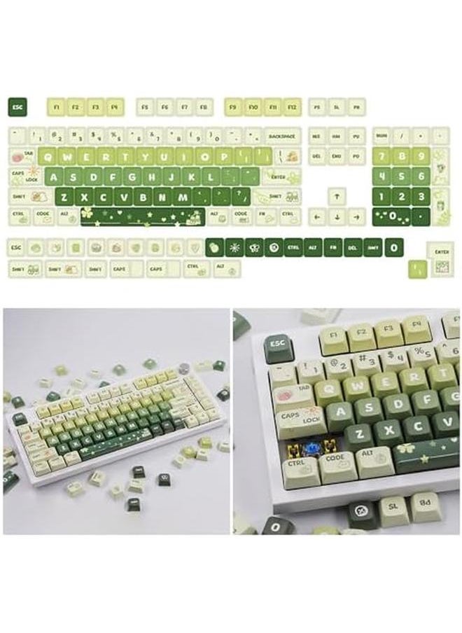 erorex - 133 Keys Mechanical Keyboard Keycaps Light Green Xda Height Pbt Keycap Sublimation For 61 64 68 87 96 104 108 Keyboards Xda Keycaps Keycap Computer Accessories Keyboard And Mouse Accessories Plastic - Image 1