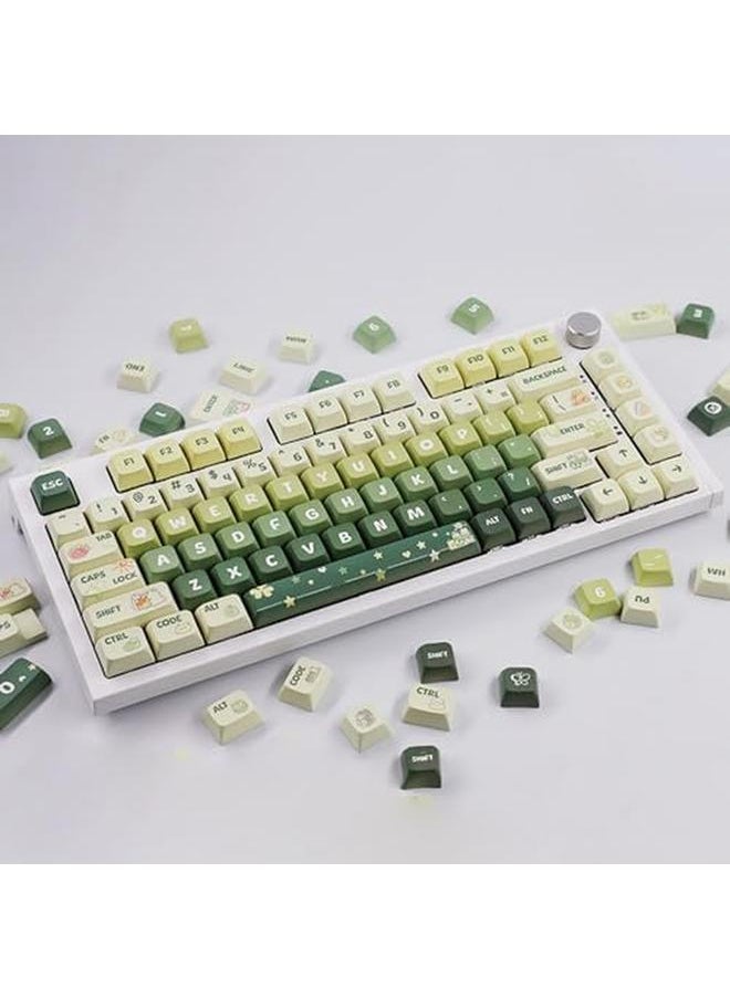 erorex - 133 Keys Mechanical Keyboard Keycaps Light Green Xda Height Pbt Keycap Sublimation For 61 64 68 87 96 104 108 Keyboards Xda Keycaps Keycap Computer Accessories Keyboard And Mouse Accessories Plastic - Image 1
