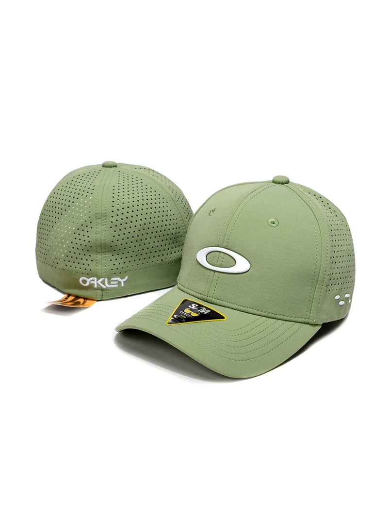 Oakley Olive Green Perforated Adjustable Baseball Cap