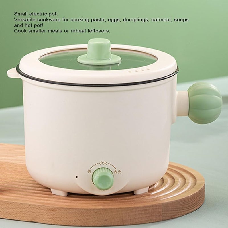 وعاء كهربائي متعدد الوظائف سعة 1.8 لتر بقوة 450 واط، مع طبقة غير لاصقة، طباخ صغير، قدر ساخن، مناسب لطهي الرامن، مقبس أمريكي 110 فولت - Image 3