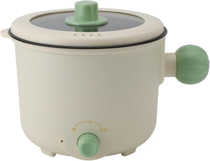 وعاء كهربائي متعدد الوظائف سعة 1.8 لتر بقوة 450 واط، مع طبقة غير لاصقة، طباخ صغير، قدر ساخن، مناسب لطهي الرامن، مقبس أمريكي 110 فولت - Image 2