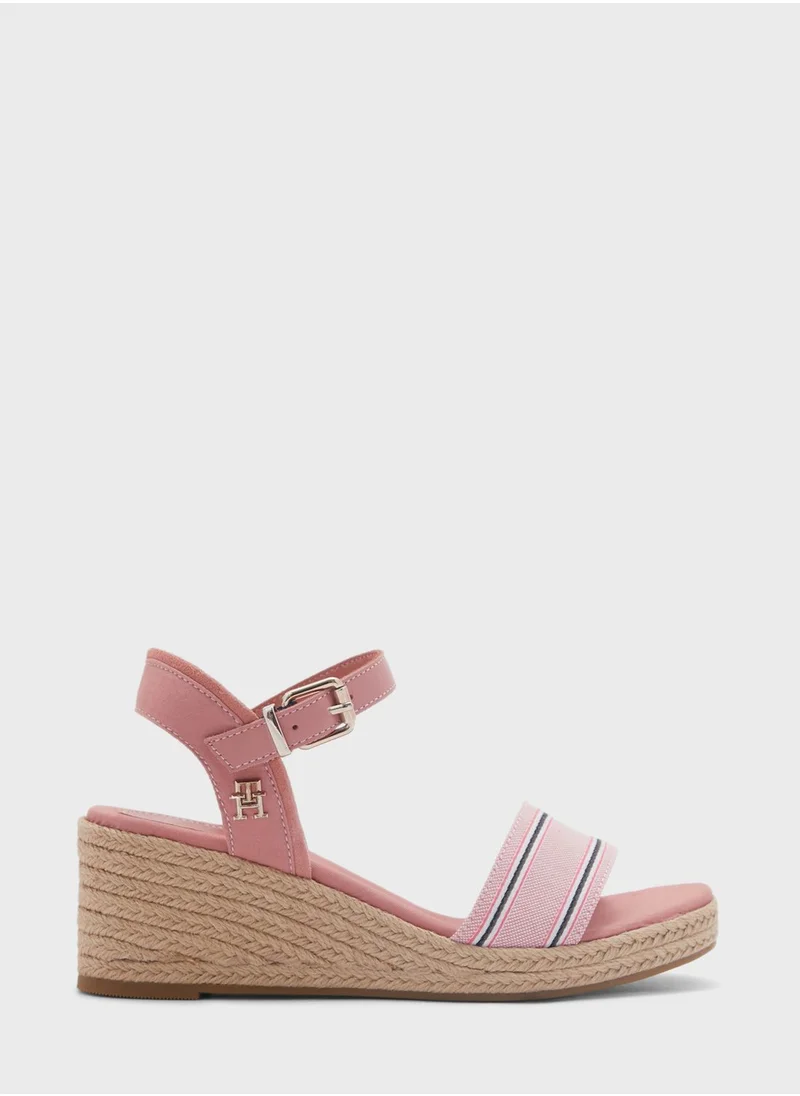 TOMMY HILFIGER Shirting Wedge Sandals