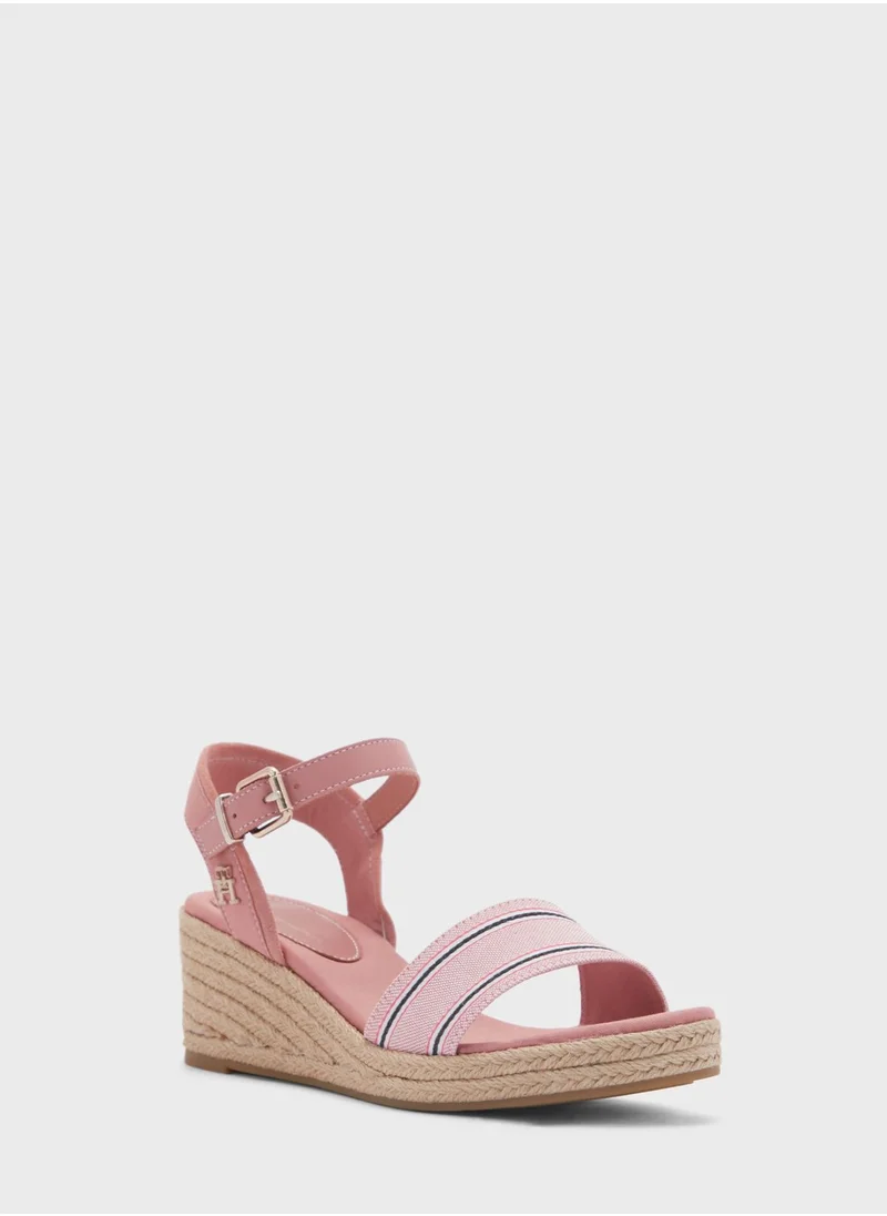 TOMMY HILFIGER Shirting Wedge Sandals