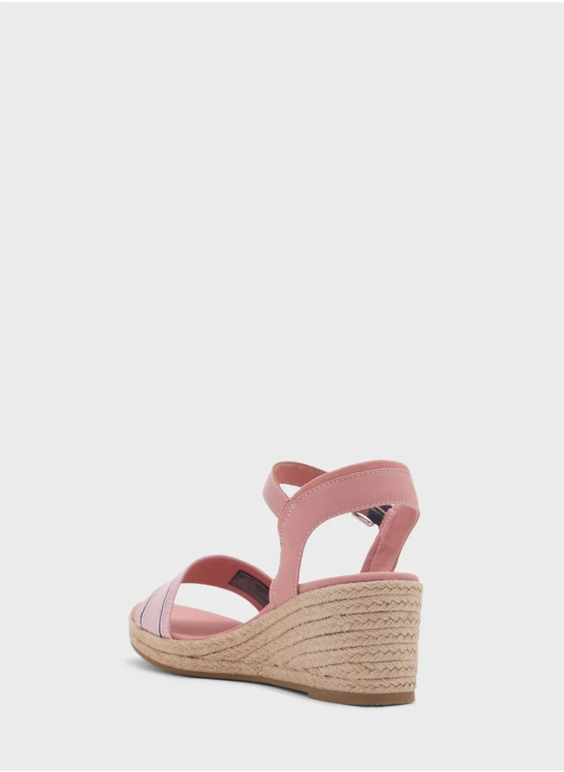 TOMMY HILFIGER Shirting Wedge Sandals