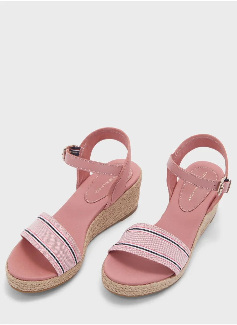 TOMMY HILFIGER Shirting Wedge Sandals
