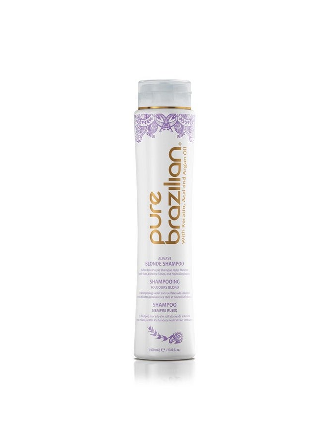 Pure Brazilian Ure Brazilian Always Blonde Shampoo 13.5 Fl Oz  - Image 1