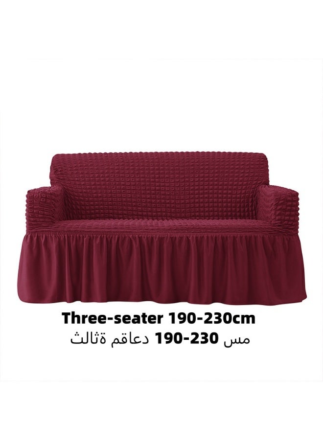 sofa cover 3 seater Super Stretchable Wrinkle-free Full Coverage Couch Slipcover Exquisitely Detailed Slip Flexible Resistant Jacquard Sofa Cover  190-230cm - Image 1