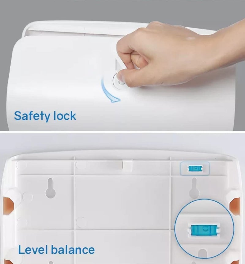 AMIGOS STORE Amigos Store Paper Multifold Mini Hand Towel Paper DispenserTissue Paper Holder for KichenBathroomHotelsRoomsABS Tissue Paper Dispenser Wall Mounted 2 Pkt Capacity - Image 3