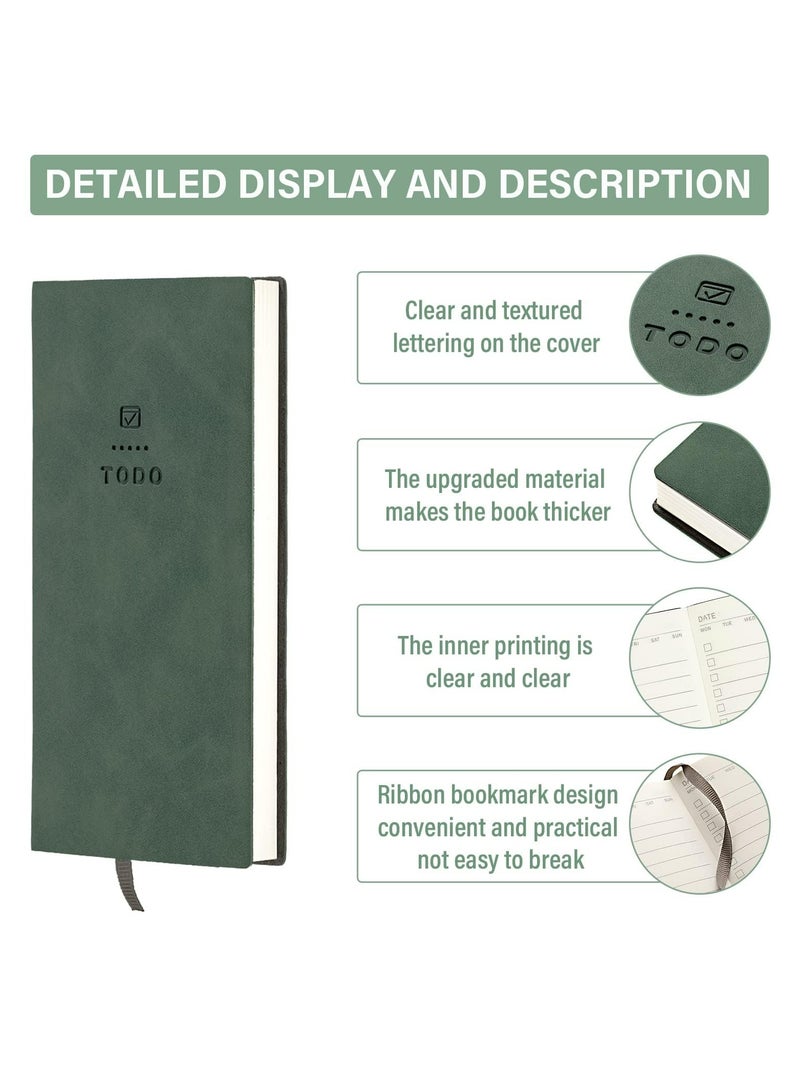 CMGTYYD. 2 قطعة دفتر قائمة مهام من الجلد الناعم، 196 صفحة مفكرة جيب للخطط اليومية والجدول الدراسي، لوازم مدرسية مثالية لطلاب المدارس الثانوية - Image 3