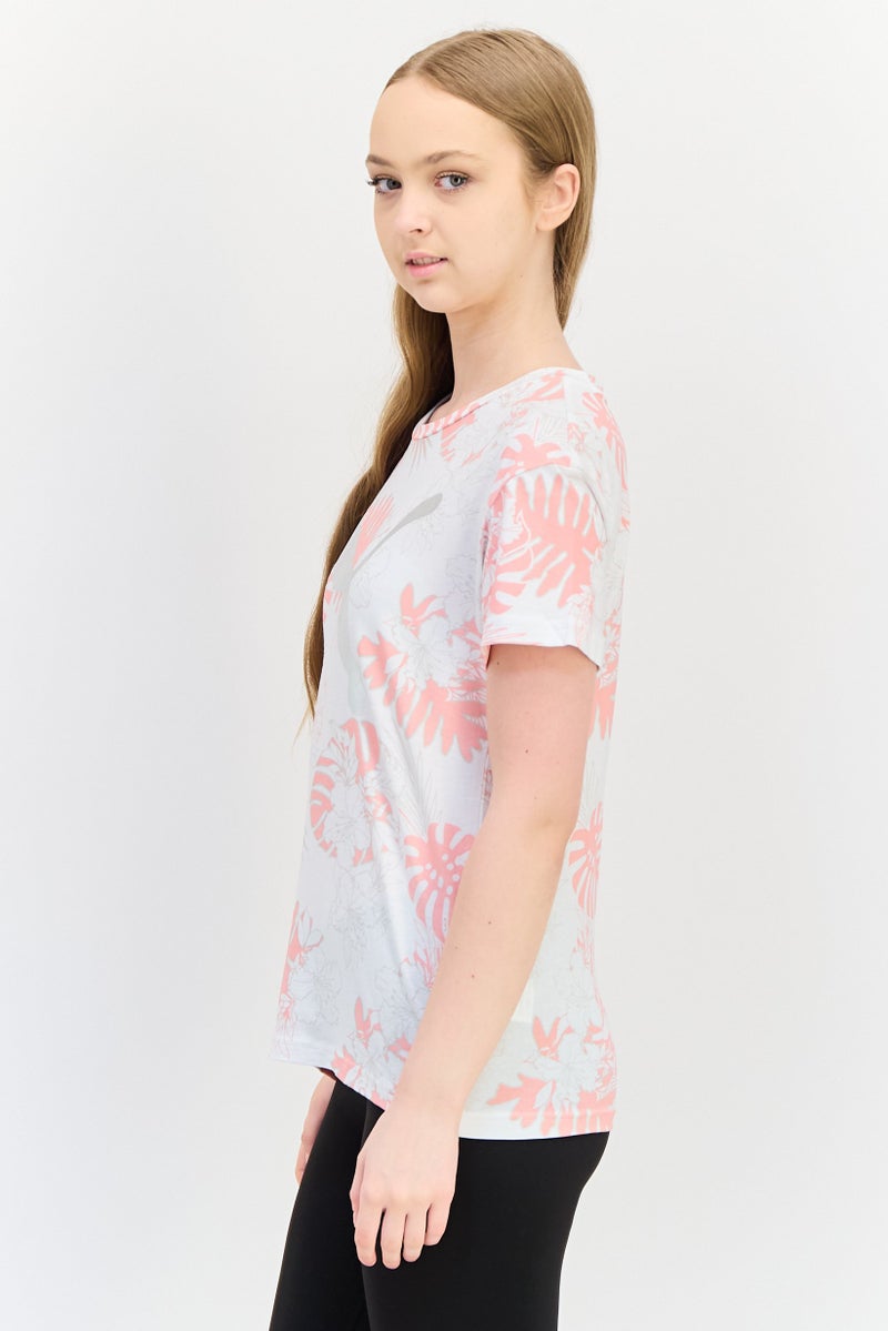 PUMA Women Relaxed Fit Short Sleeve Walking T-Shirt, Multicolor - Image 2