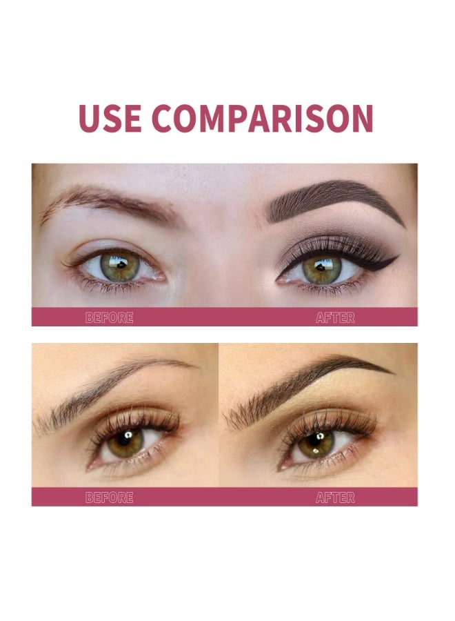 LUMYA 2Pcs Eyebrow Brush Set, 4D Hair Stroke Brow Stamp Brush, Ultra Thin Angled Makeup Brush, Multi Use Concealer and Liner Tool, For Women Home and Pro Use - Image 4