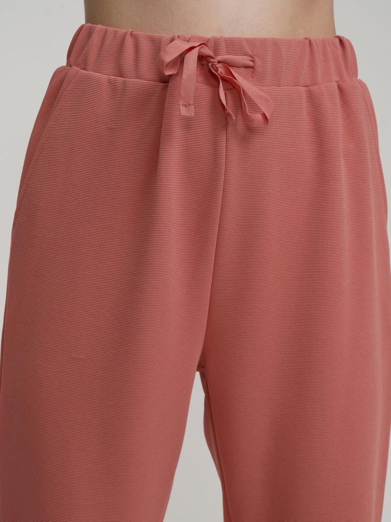 Tokyo Talkies Women Chic Crop Top & Drawstring Trousers Co-ord Set | Shoulder Strap | Stylish | Perfect for Casual Outings & Vacations - Image 5