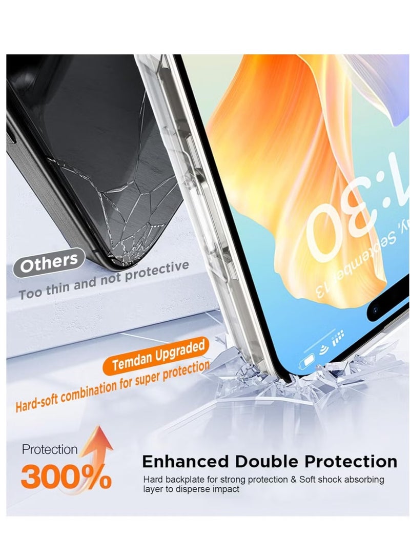 ELTRAZONE Upgrade 2-in-1 Layer Phone 16 Pro Max Case [Compatible with MagSafe] Double Layer Structure, Heavy Duty Protection, Anti-Yellowing Shockproof Case for iPhone 16 Pro Max 6.9 inch (Clear) - Image 4