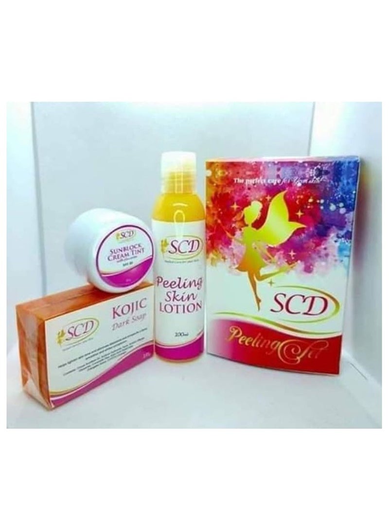 SCD مجموعة لوشن تقشير SCD. كريم واقي من الشمس، صابون 50 مل - Image 1