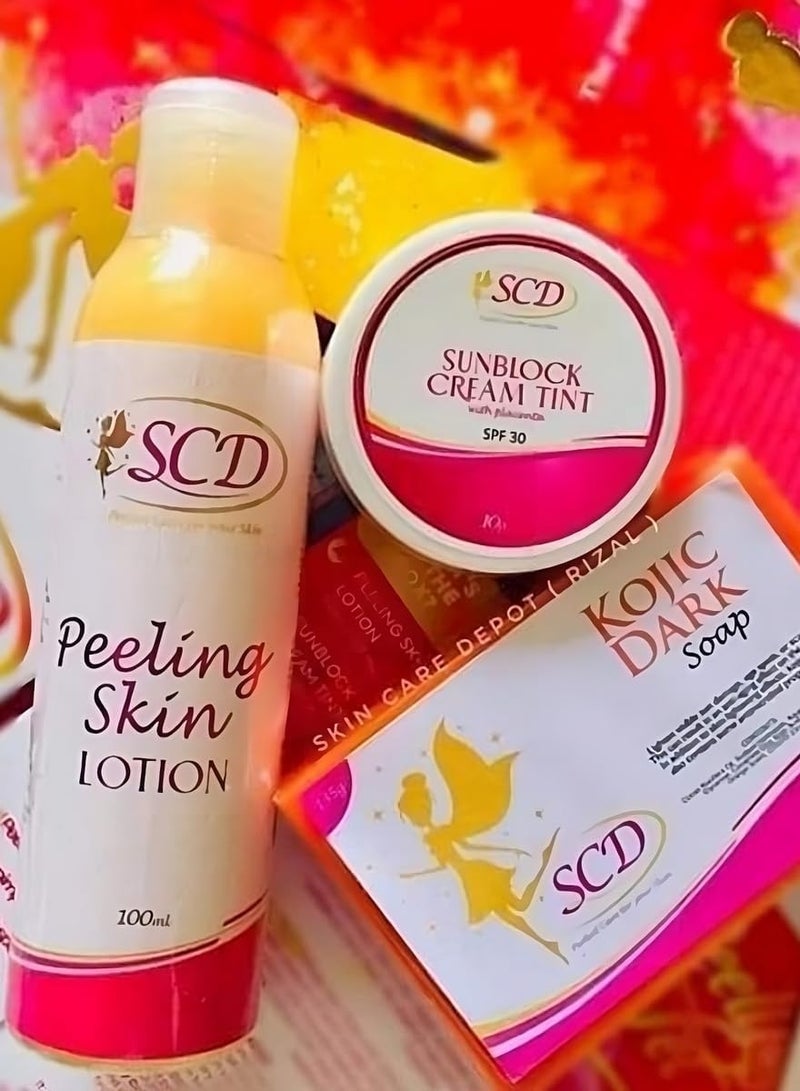 SCD مجموعة لوشن تقشير SCD. كريم واقي من الشمس، صابون 50 مل - Image 2