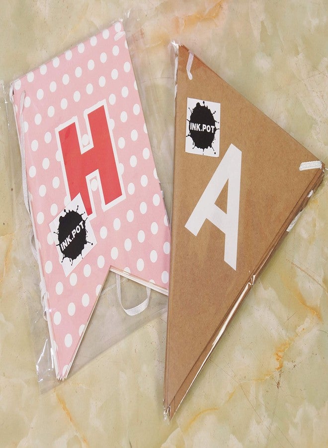 Inkdotpot Pre-Strung I Am 1 Birthday Decorations Party Supplies for Boy Dinausour Pennant Banner Flags - Image 4